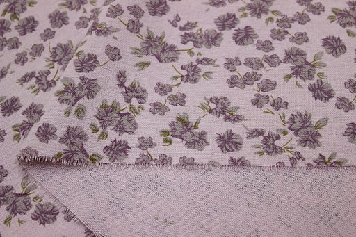 Теплый хлопок Элиса цв.бл.розово-сиреневый/сиреневый, ш.1.5м, хлопок-100%, 160гр/м.кв - Купава фото 6