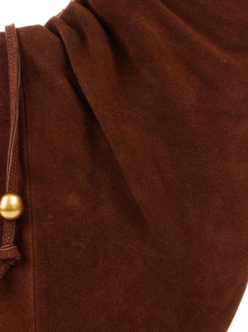 LACCOMA сумка M1018F-1-рыжий натуральная замша полиэстер  фото 4