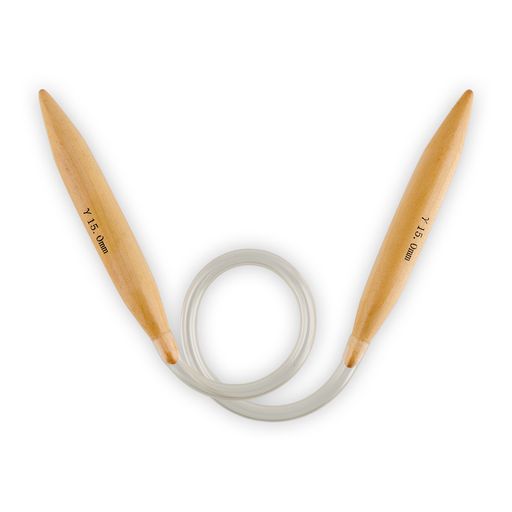Спицы GAMMA круговые BC-S45 бамбук d 15.0 мм 45 см 1 шт  фото 3