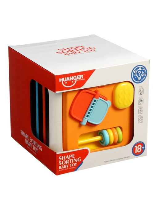 Сортер "Кубик" с шестеренками и фигурами