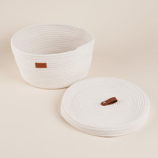 Корзина для хранения SL Home Бэлл, плетёная, ручной работы, малая, 252513.5 см, белая - Sima-land home фото 3