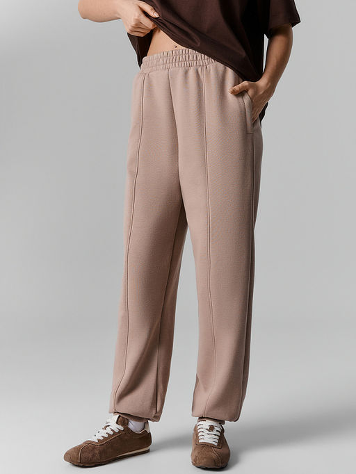 Брюки спортивные женские коричневые - Mark formelle фото 2