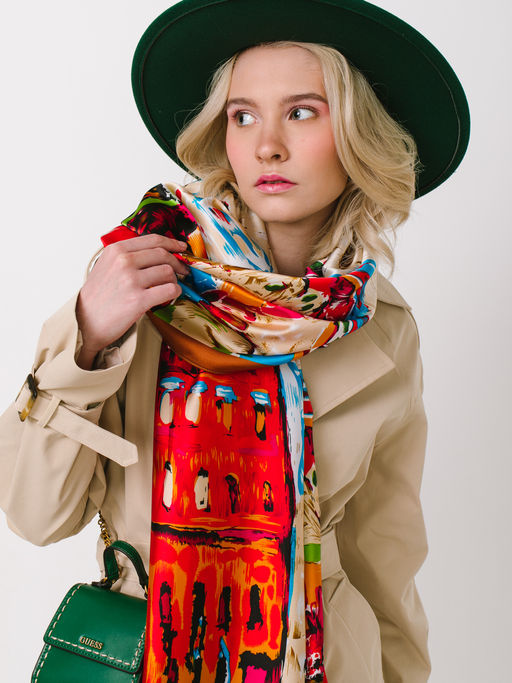 Большой, мягкий, тонкий и очень нежный двусторонний палантин - Tantino фото 8