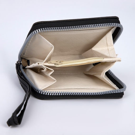 Кошелёк молодёжный Смысл жизни 10х8.5х2 см, чёрный - NAZAMOK KIDS фото 5