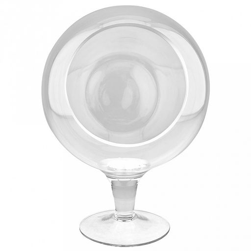 Ваза для цветов стеклянная "Шаровая" 7,5л, д25,5см, h35см, с боковым отверстием, форма "шар" (Россия)