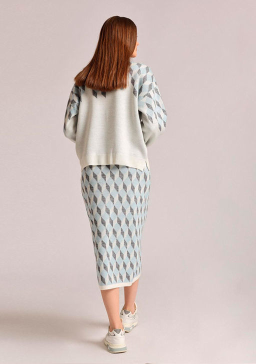 WW-054 юбка женская молочный - Mozart фото 2