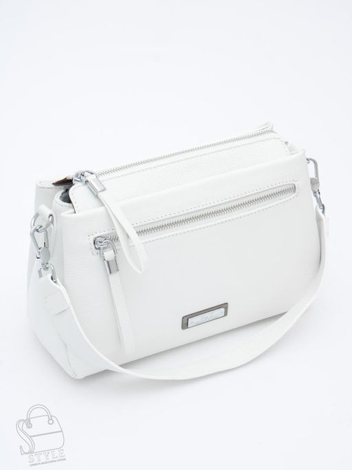 Сумка женская кожаная 1025CH white Polina&Eiterou