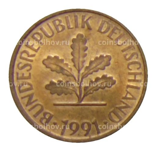 2 пфеннига 1991 года A Германия
