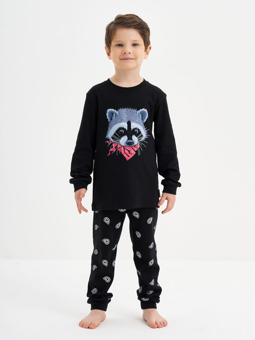 Пижама для мальчика с принтом Енот - Kogankids фото 19