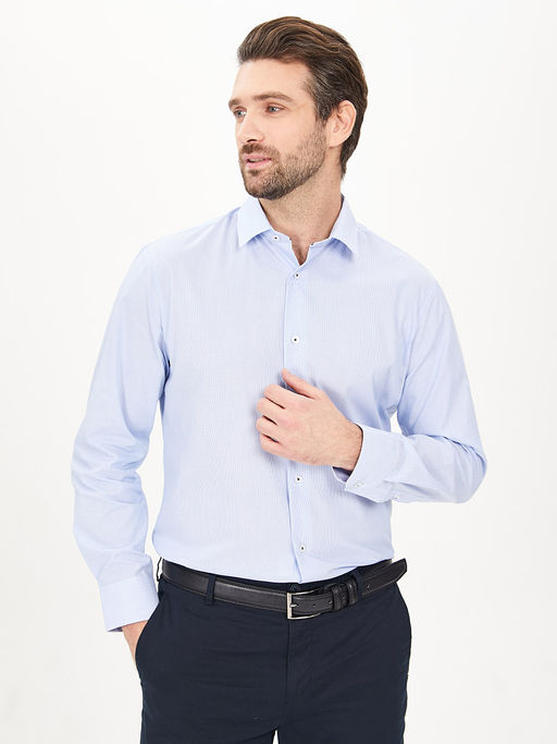 Сорочка мужская длинный рукав GREG 211/231/226/ZN/1p STRETCH  фото 10