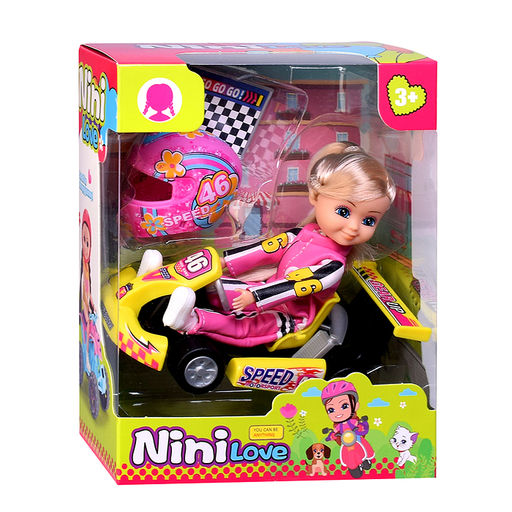 Кукла с аксессуарами "Гонщица" в коробке