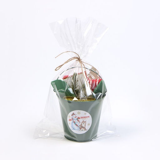 Набор новогодний подарочный Доляна «Снеговик» : полотенце 30×60, лопатка, кисть, губка