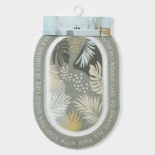 Коврик для дома LaDо́m, овал, 40×60 см, зелёный