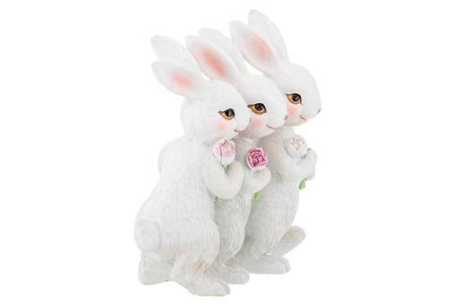 Фигурка декор. 12,5*5*12 см Кролики с цветами - Elan gallery фото 7