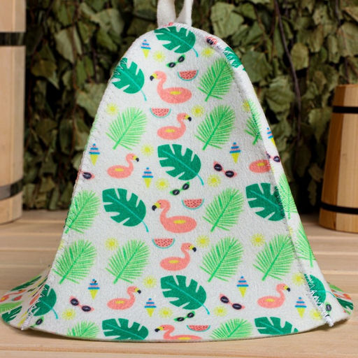 Шапка для бани Фламинго - Добропаровъ фото 2