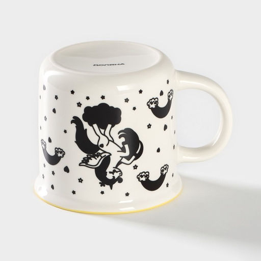 Кружка-хамелеон фарфоровая Доляна Единорог, 420 мл  фото 4