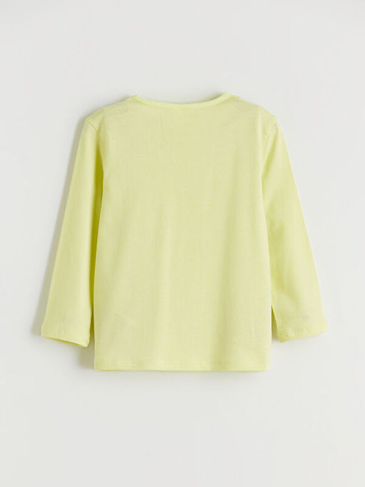 Bisiklet Yaka Bask?l? K?z ?ocuk Pijama ?st