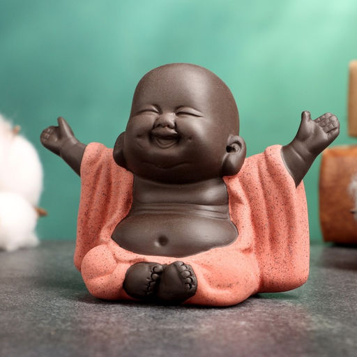Фигурка керамика TAKE IT EASY «Счастливый Будда», 7×8 см