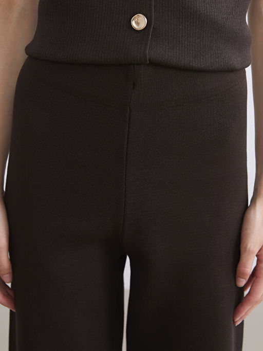 Beli Lastikli Kad?n Triko Pantolon