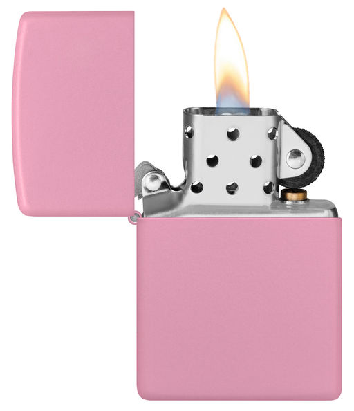 Зажигалка ZIPPO с розовым матовым покрытием | Pink Matte 238  фото 3