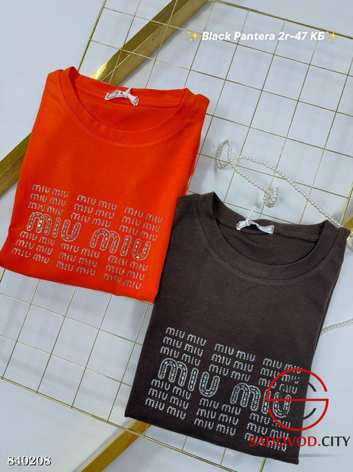 Футболка с блестящими кристаллами - Bruno фото 7