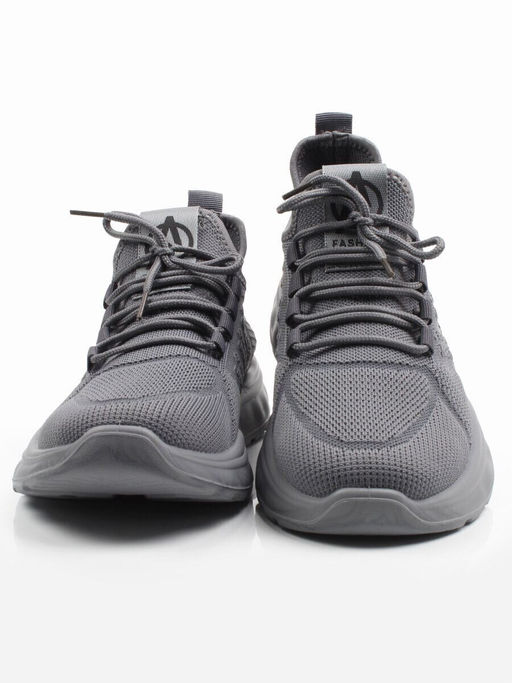 03-TEX-D01-08 GREY Кроссовки летние мужские (текстиль)