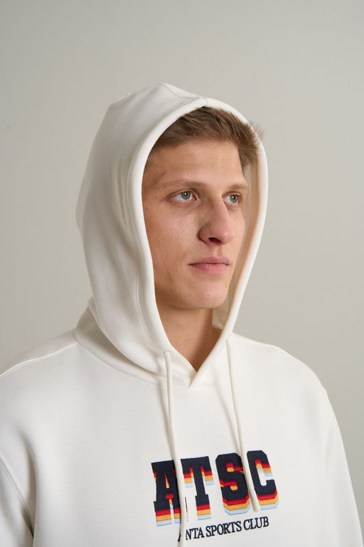 Худи Серо-белый ANTA SPORTS CLUB Sweat Hoodie фото 7