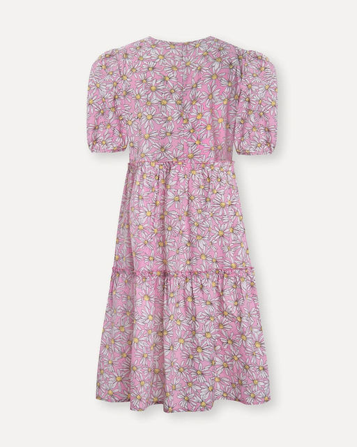 Розовое платье с цветочным принтом - Incity фото 3