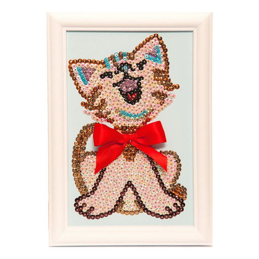 Мозаика из пайеток «Котёнок»