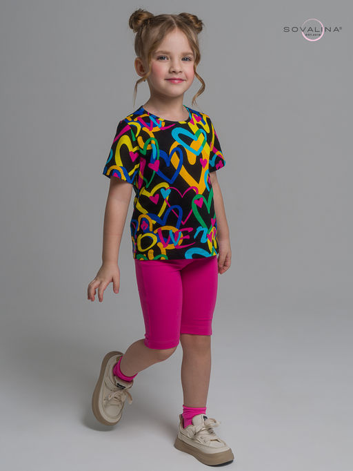 Костюм Актив яркие сердца-фуксия - Sovalina фото 10