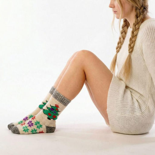 Аксессуар Носки вязаные арт.7411007-35 ЕЛКА НАРЯДНАЯ