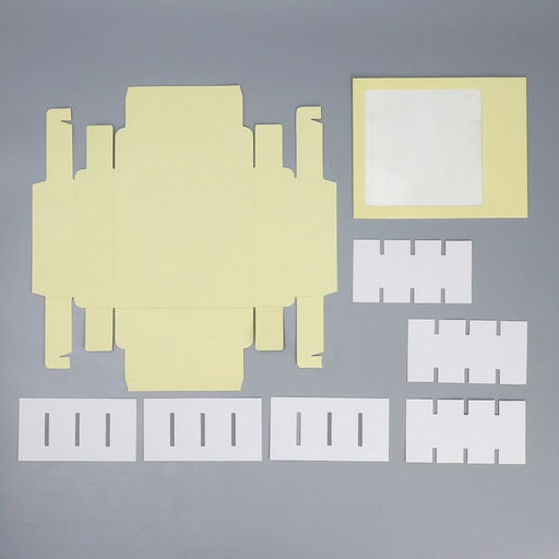 Цена за 5 шт. Коробка под 16 конфет с ячейками Жёлтая 17,7 х 17,7 х 3,8 см - Дарите счастье фото 5