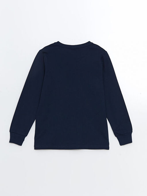 Bisiklet Yaka Karanl?kta Parlayan Erkek ?ocuk Pijama Tak?m?