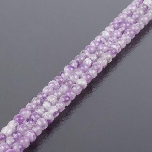 Бусины для украшений из Аметиста (45 бусин) 39 см