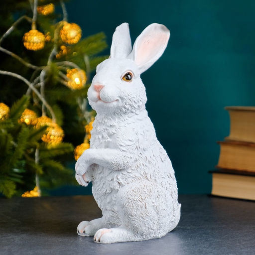 Садовая фигура из полистоуна Зайка, 21?9?12 см