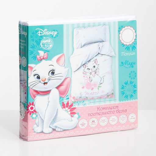 Постельное бельё 1,5 сп Merci, Коты Аристократы 143*215 см, 150*214 см, 50*70 см -1 шт, поплин - Disney фото 5