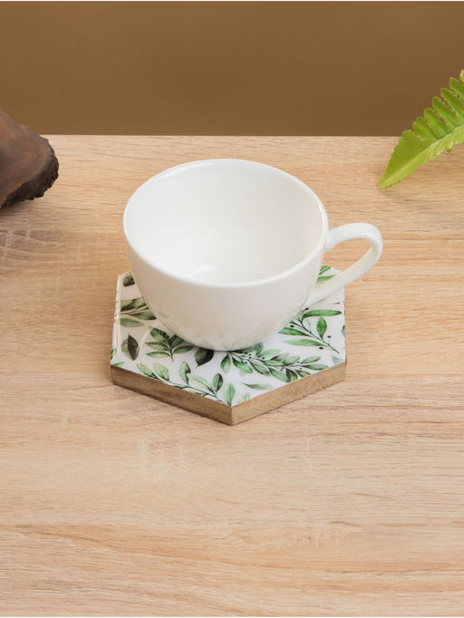 Подставка под горячее «Оливковая ветвь», набор 4 шт., 15×13×5 см, дерево манго