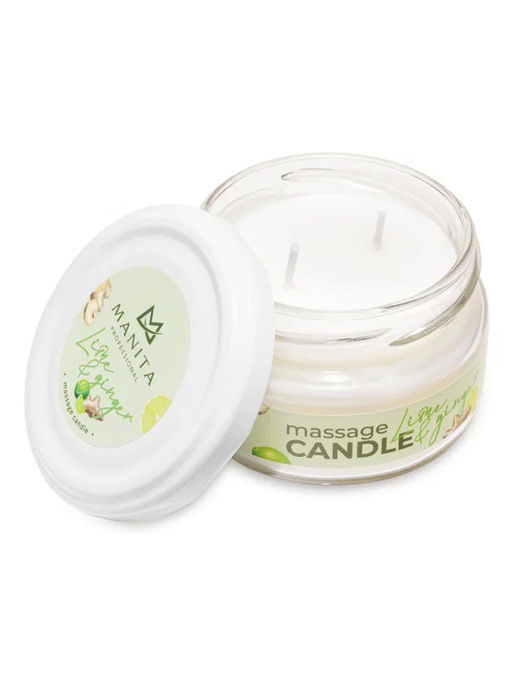 Manita Professional Свеча массажная / Lime & Ginger, 100 мл