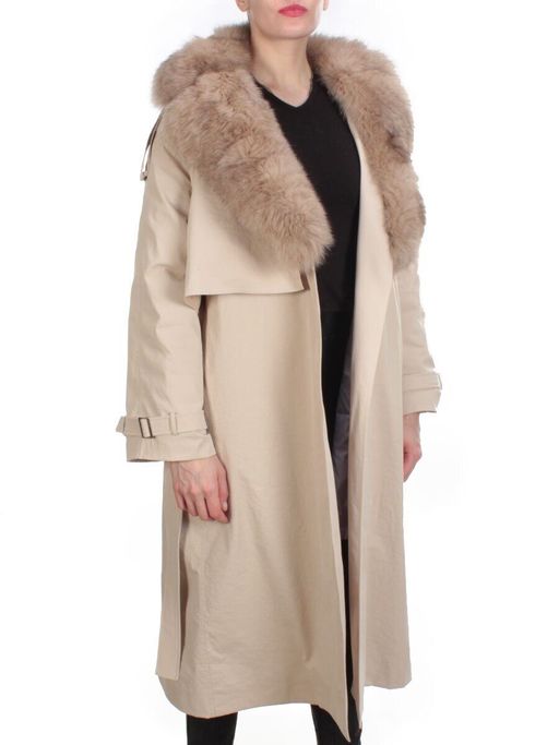 21003 BEIGE Пальто зимнее женское MAILILUO (150 гр. холлофайбера) - Fashion фото 8