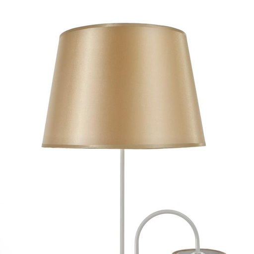 Торшер напольный BayerLux «1063/2», 2×15 Вт, Е27, белый-шампань