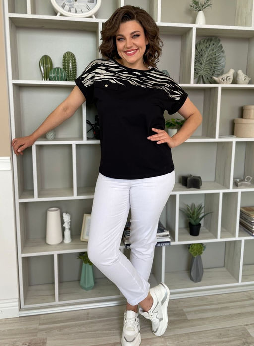 Футболка Rumoda 2135 черный/короткий рукав  фото 6