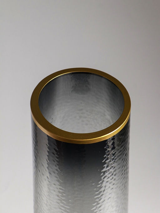 Ваза напольная «Линней», 50×15 см, стекло, серая