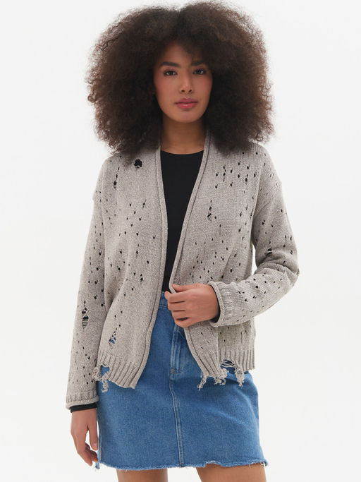 Кардиган л1342 бежевый - Стим фото 21