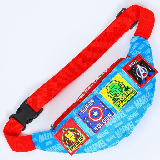 Сумка поясная детская для мальчика, 25×6×13 см, Мстители