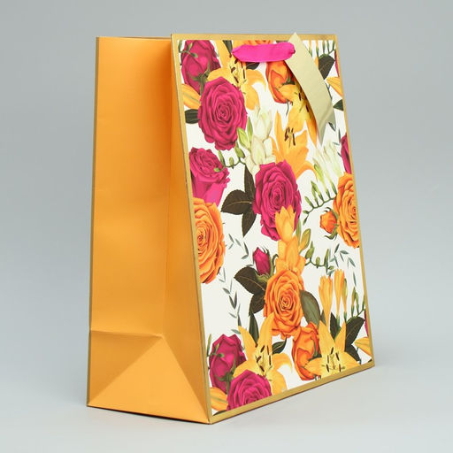 Пакет подарочный с шильдиком На радость тебе, 30.5 х 25.4 х 12.7 см - Дарите счастье фото 3