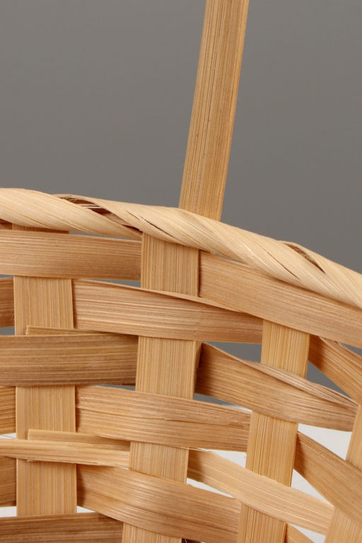 Корзина плетёная для хранения, бамбук, круглая, цвет натуральный, набор 3 шт.