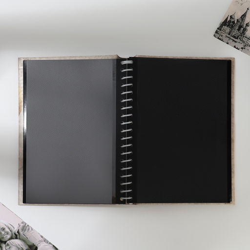 Фотоальбом магнитный на 80 фото, 20 черных листов Вместе навсегда