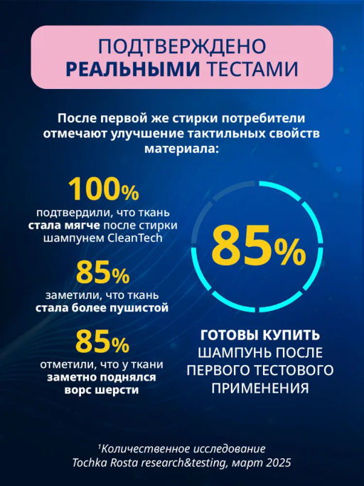 Salton CleanTech Шампунь для стирки кашемира и шерсти 500 мл  фото 8