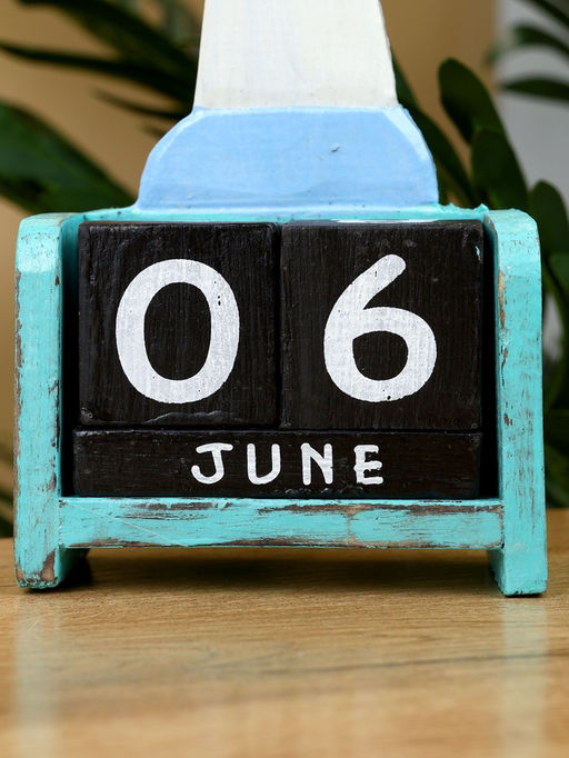 Календарь настольный Маяк, 11519 см, дерево, бирюзово-синий - Simaland фото 6