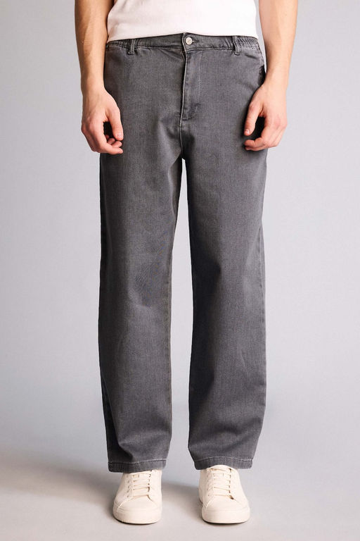 Yumu_ak Dokulu Wide Leg Jean Pantolon - Defacto фото 3